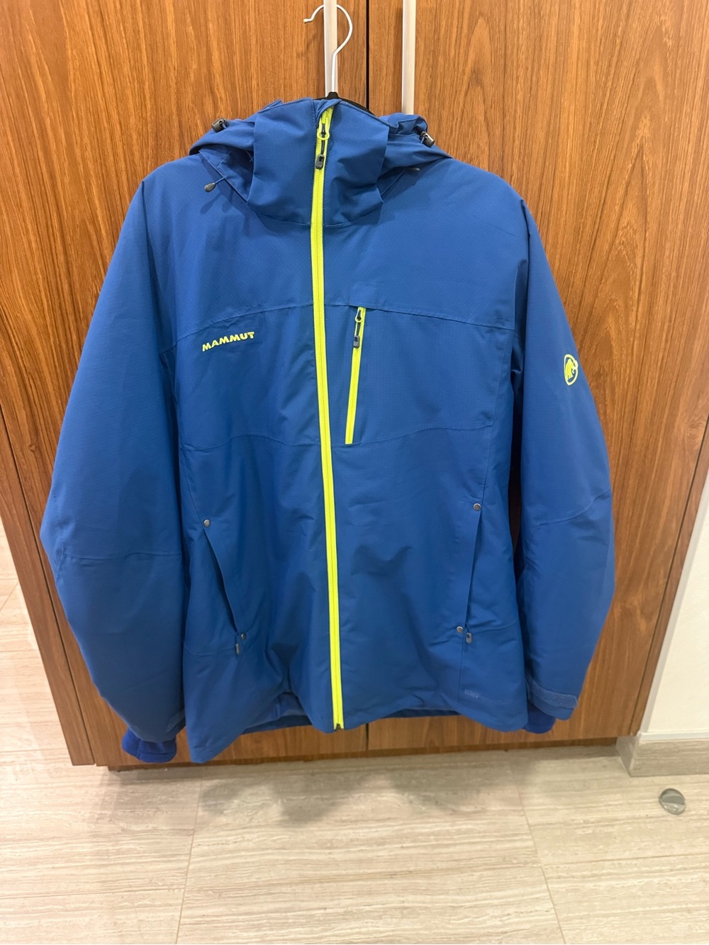 Mammut Cruise HS Thermo Jacket Men’s XL Blue / Neon Yellow DryTechnology